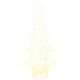 3D Коледно дърво с 160 LED светлини, топло бяло, 150 cm, акрил