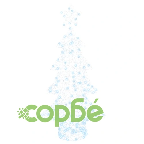 Коледно дърво 3D с 160 LED светлини студено бяло 150 см акрил ➤ топ цена ➤ sorbe.bg