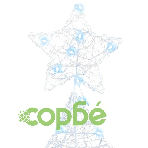 Коледно дърво 3D с 160 LED светлини студено бяло 150 см акрил ➤ топ цена ➤ sorbe.bg