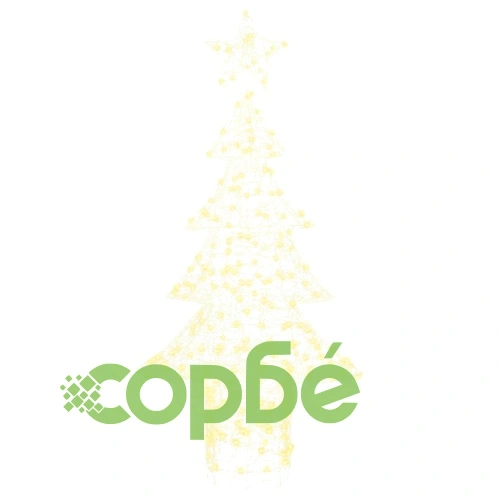 Коледно дърво от акрил с 240 LED светлини топло бяло 180 см ➤ топ цена ➤ sorbe.bg