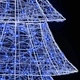 Коледно дърво 3D с 240 LED светлини синьо 180 см акрил