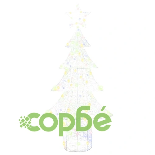 Коледна декорация с LED осветление многоцветна 180 см ➤ топ цена ➤ sorbe.bg