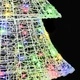 Коледна декорация с LED осветление многоцветна 180 см