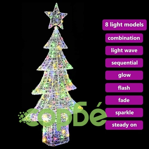 Коледна декорация с LED осветление многоцветна 180 см ➤ топ цена ➤ sorbe.bg