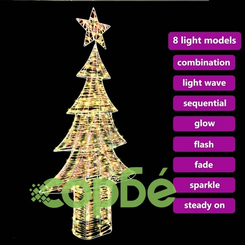 Коледно дърво PET с 240 LED светодиода топло бяло 180 см ➤ топ цена ➤ sorbe.bg