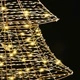 Коледно дърво с 240 LED светлини топло бяло 180 см PET материал