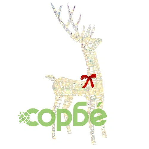 Коледен комплект от 3 светещи елена PET 67x26x127 см топло бяло LED USB ➤ топ цена ➤ sorbe.bg