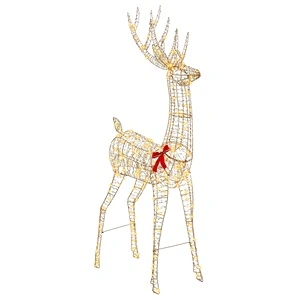 3D LED елен PET 180 cm топло бяло USB захранване