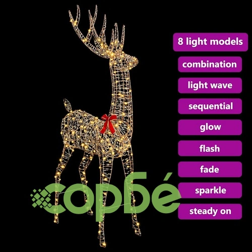 3D LED елен PET 180 cm топло бяло USB захранване ➤ топ цена ➤ sorbe.bg