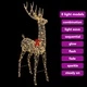 3D LED елен PET 180 cm топло бяло USB захранване