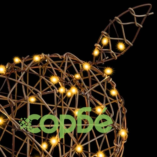 3D коледен елен от ратан 180 см с топло бяло LED осветление ➤ топ цена ➤ sorbe.bg