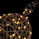 3D коледен елен от ратан 180 см с топло бяло LED осветление