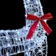 Коледна декорация Дядо Коледа с шейна LED осветление акрил 54x19x120 см