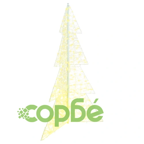 Коледно дърво с 240 LED светлини топло бяло 180 см акрил ➤ топ цена ➤ sorbe.bg