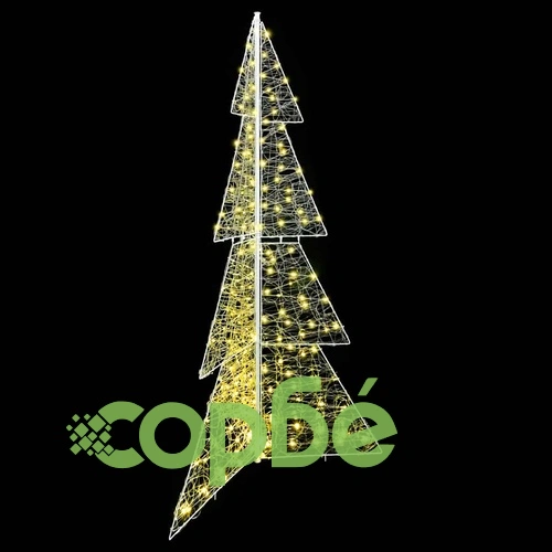 Коледно дърво с 240 LED светлини топло бяло 180 см акрил ➤ топ цена ➤ sorbe.bg