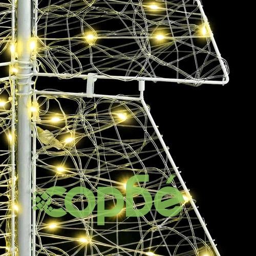 Коледно дърво с 240 LED светлини топло бяло 180 см акрил ➤ топ цена ➤ sorbe.bg