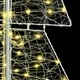 Коледно дърво с 240 LED светлини топло бяло 180 см акрил