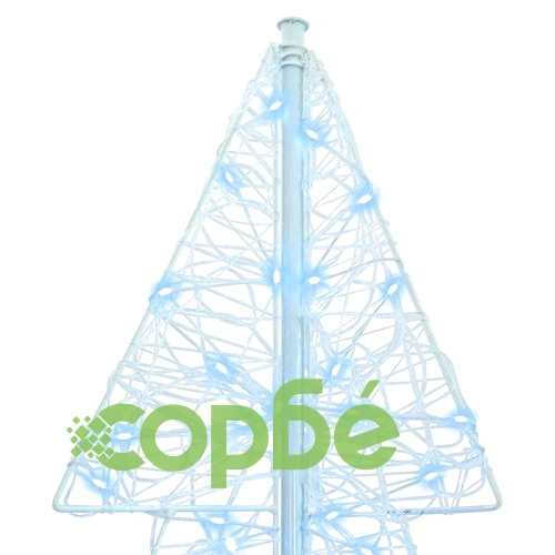 Коледно дърво с 240 LED светлини студено бяло 180 см акрил ➤ топ цена ➤ sorbe.bg