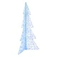 Коледно дърво от акрил с 240 LED светлини синьо 180 см