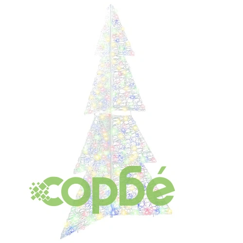Коледно дърво с 240 LED светлини многоцветно 180 см акрил ➤ топ цена ➤ sorbe.bg