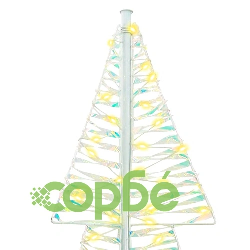 Коледно дърво с 240 LED светлини топло бяло 180 см PET ➤ топ цена ➤ sorbe.bg