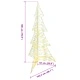 Коледно дърво с 240 LED светлини топло бяло 180 см PET
