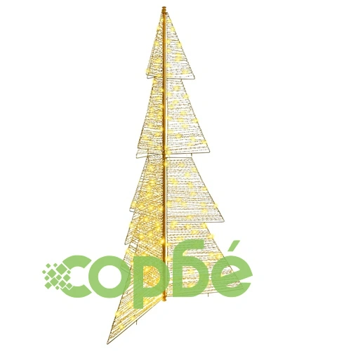 Коледно дърво с 240 LED диода топло бяло 180 см PET материал ➤ топ цена ➤ sorbe.bg
