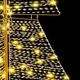 Коледно дърво с 240 LED диода топло бяло 180 см PET материал