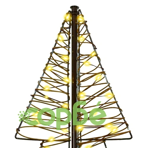 Коледно дърво от ратан с 240 LED светлини топло бяло 180 см ➤ топ цена ➤ sorbe.bg