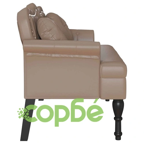 Пейка Честърфилд Капучино от Изкуствена Кожа 120,5 x 65 x 75 см ➤ топ цена ➤ sorbe.bg