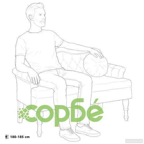 Пейка Честърфилд от Изкуствена Кожа, Черна, 120.5 x 65 x 75 см ➤ топ цена ➤ sorbe.bg