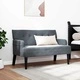 Пейка Честърфилд Тъмносиво Кадифе 112 x 65,5 x 75 см