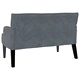 Пейка Честърфилд Тъмносиво Кадифе 112 x 65,5 x 75 см