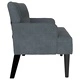 Пейка Честърфилд Тъмносиво Кадифе 112 x 65,5 x 75 см