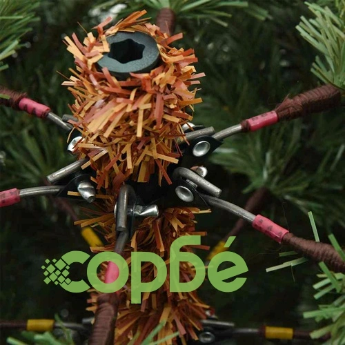 Изкуствена коледна елха с шарнирни клонки и метална поставка 210 см PVC/PE зелена ➤ топ цена ➤ sorbe.bg