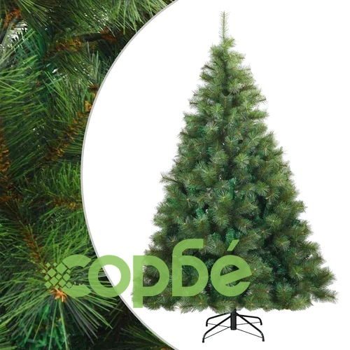 Изкуствено коледно дърво с шарнирни клонки 240 см PVC зелено ➤ топ цена ➤ sorbe.bg