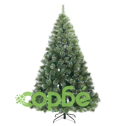 Изкуствено коледно дърво с покритие от сняг 240 см PVC бяло сгъваемо ➤ топ цена ➤ sorbe.bg