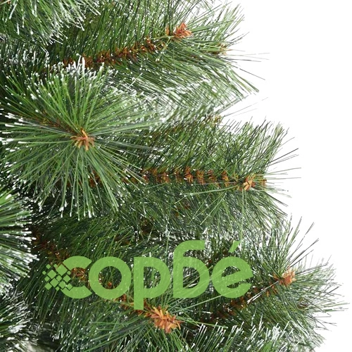 Изкуствено коледно дърво с покритие от сняг 240 см PVC бяло сгъваемо ➤ топ цена ➤ sorbe.bg