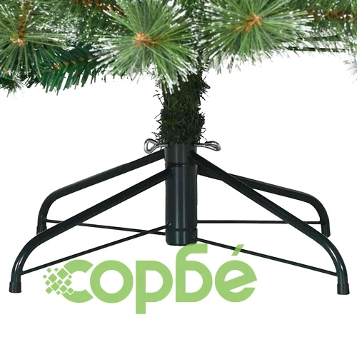 Изкуствено коледно дърво с покритие от сняг 240 см PVC бяло сгъваемо ➤ топ цена ➤ sorbe.bg