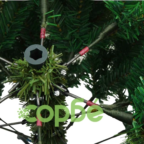 Изкуствено коледно дърво с покритие от сняг 240 см PVC бяло сгъваемо ➤ топ цена ➤ sorbe.bg