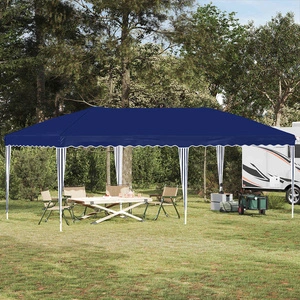 Поп-ъп парти шатра 575 x 290 x 245 см, синя, 210D оксфорд плат