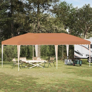 Поп-ъп парти шатра 575 x 290 x 245 см, Бежово