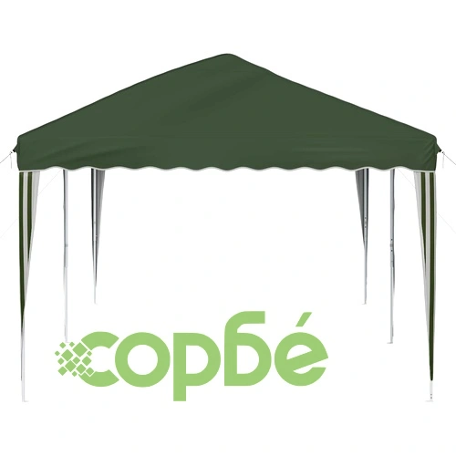 Поп-ъп парти шатра 575 x 290 x 245 см, зелена, стоманена рамка ➤ топ цена ➤ sorbe.bg