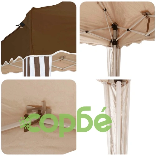 Поп-ъп парти шатра 575 x 290 x 245 см, Таупе ➤ топ цена ➤ sorbe.bg