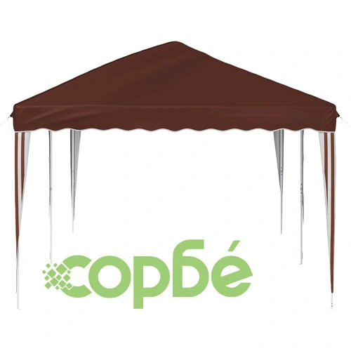 Поп-ъп парти шатра 575 x 290 x 245 см, кафява, 210D оксфорд плат ➤ топ цена ➤ sorbe.bg
