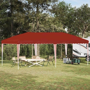 Поп-ъп парти шатра 575 x 290 x 245 см Теракота, 210D Оксфорд плат