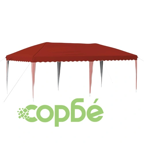 Поп-ъп парти шатра 575 x 290 x 245 см Теракота, 210D Оксфорд плат ➤ топ цена ➤ sorbe.bg