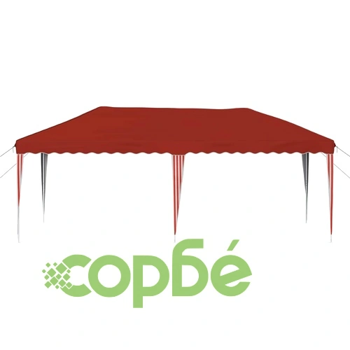 Поп-ъп парти шатра 575 x 290 x 245 см Теракота, 210D Оксфорд плат ➤ топ цена ➤ sorbe.bg