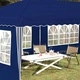 Поп-ъп парти шатра 575 x 289 x 245 см, синя, полиестер 210D