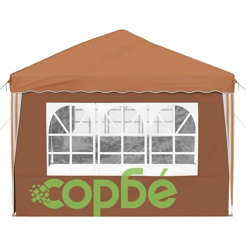 Поп-ъп парти шатра 575 x 289 x 245 см, оксфорд плат, Бежово ➤ топ цена ➤ sorbe.bg